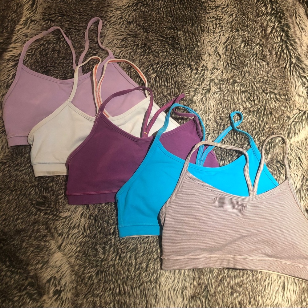 SOLD 5 Lululemon Flow Y Bras!